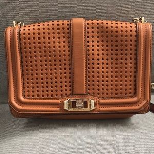 Rebecca Minkoff Love Perforated Leather Crossbody